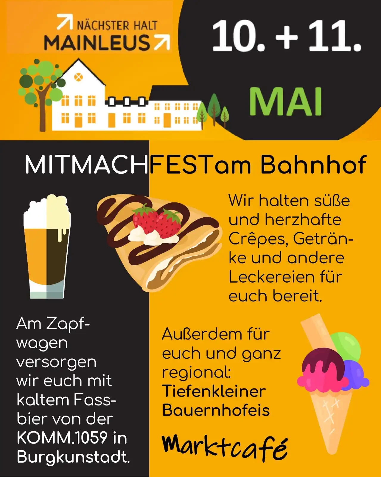 Mitmachfest am Bahnhof Mainleus