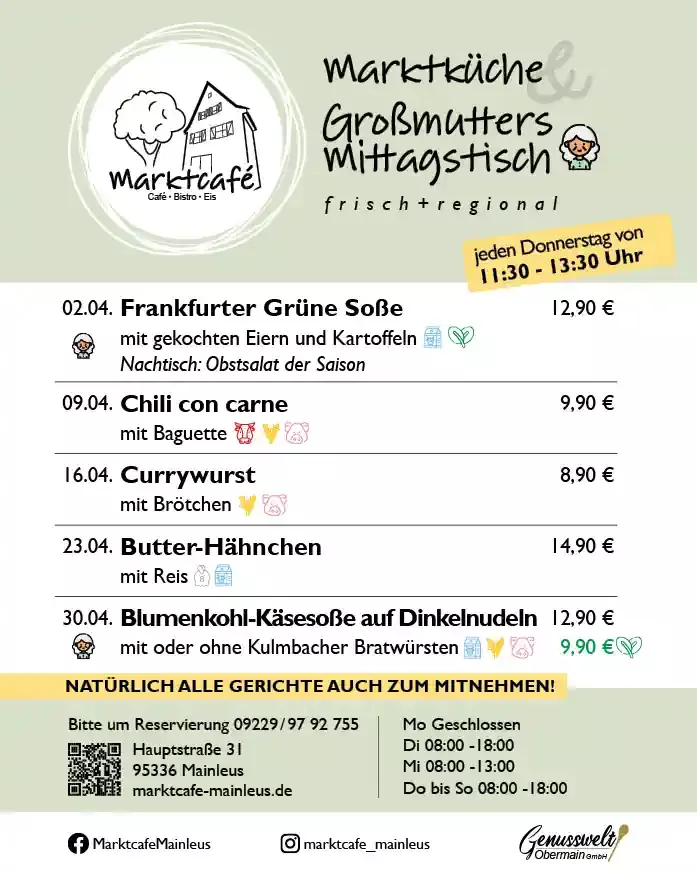 marktkueche mittagstisch april 2026